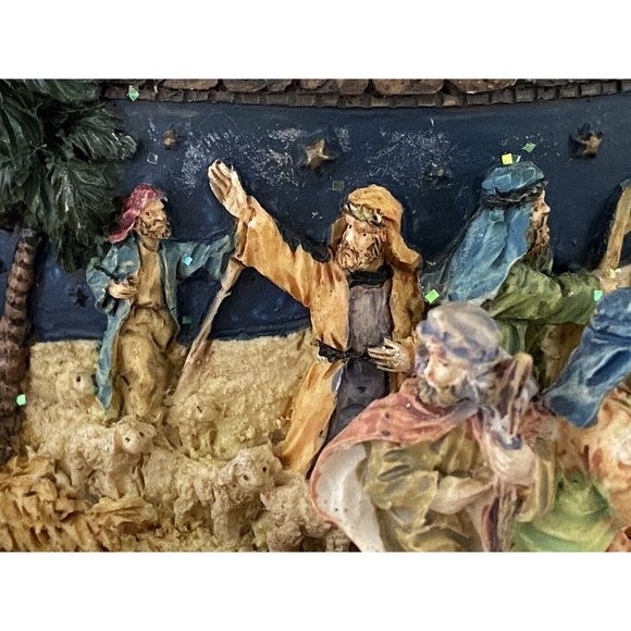 Vintage Story of Jesus Birth Nativity Scene Wind up Musical Plays O‎ Holy Night - Picture 14 of 16